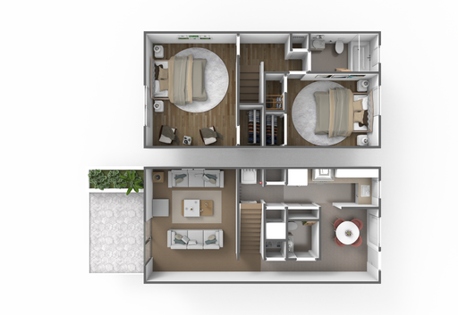 Standard two bedroom townhome – photo 1