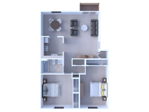 2 Bedrooms - Commons - Lower Level – photo 1