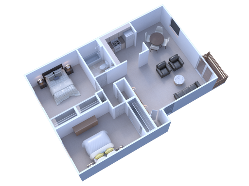 2 Bedrooms - Commons - Upper Level – photo 1