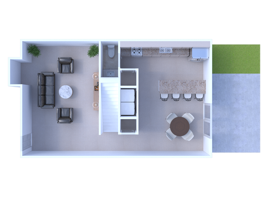 Standard three bedroom townhome – photo 1