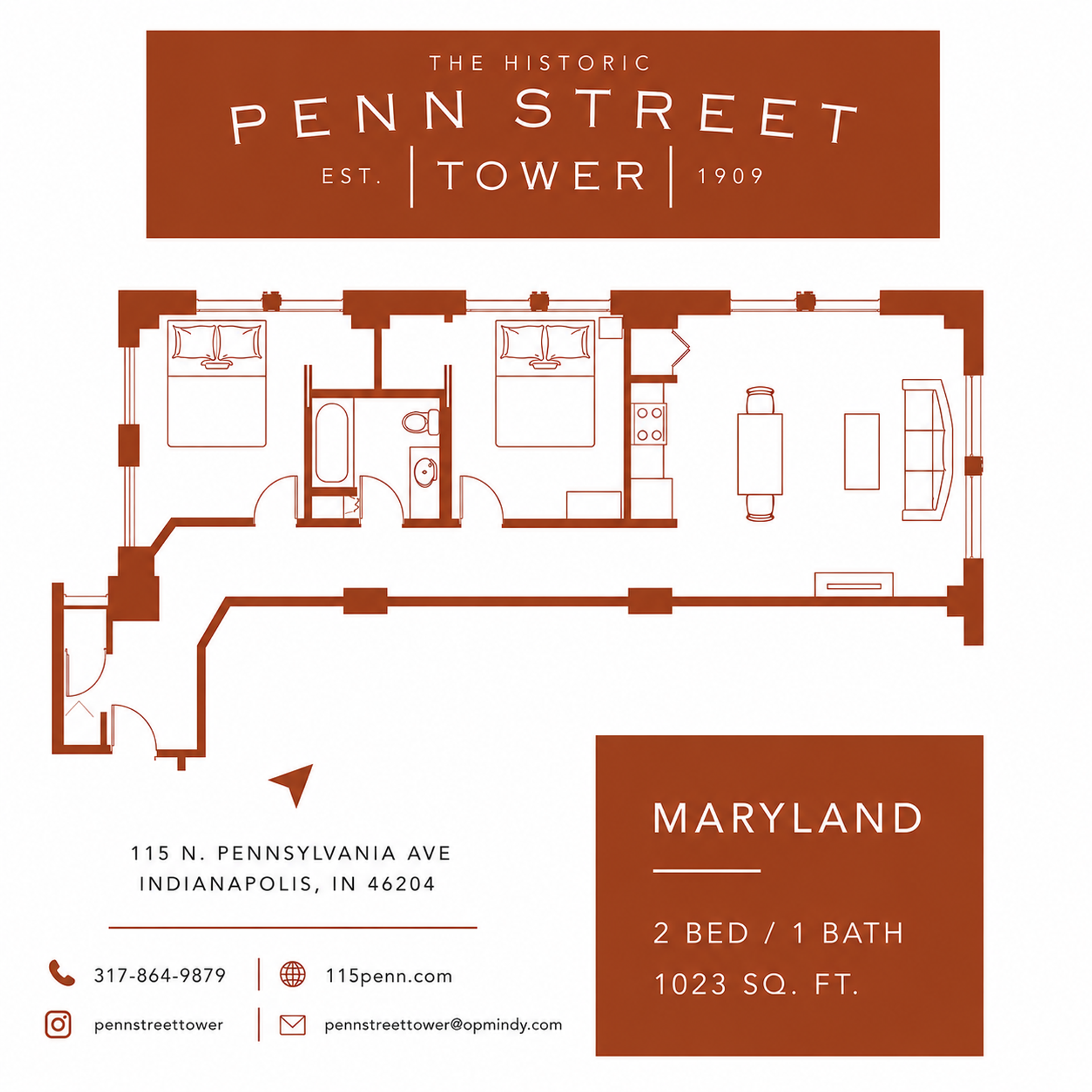 Indianapolis Apartment: 115 North Pennsylvania St.