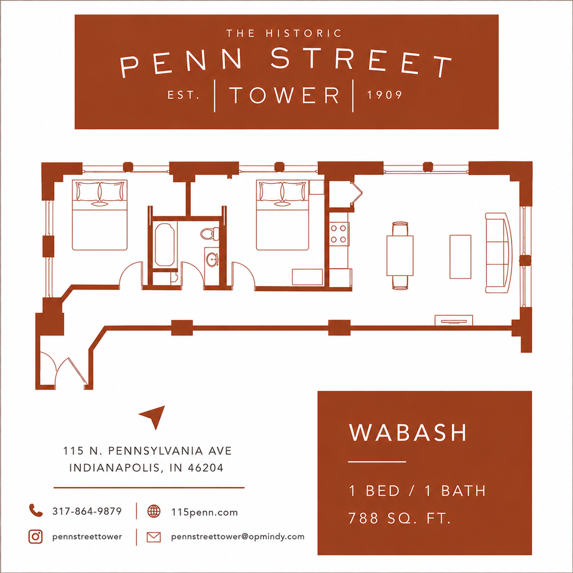 Indianapolis Apartment: 115 North Pennsylvania St.