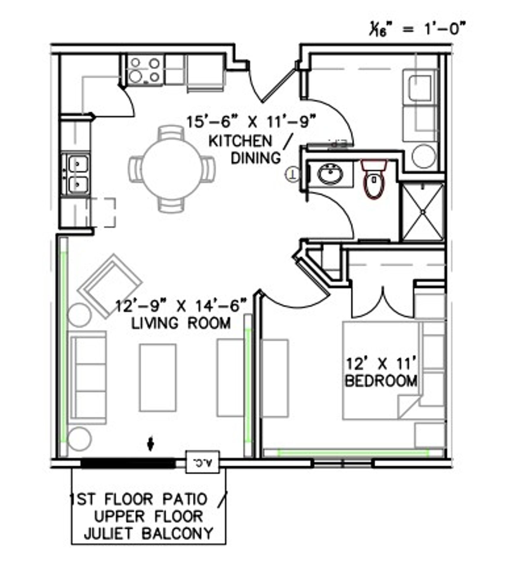 Dilworth Apartment: 222 14th St NE