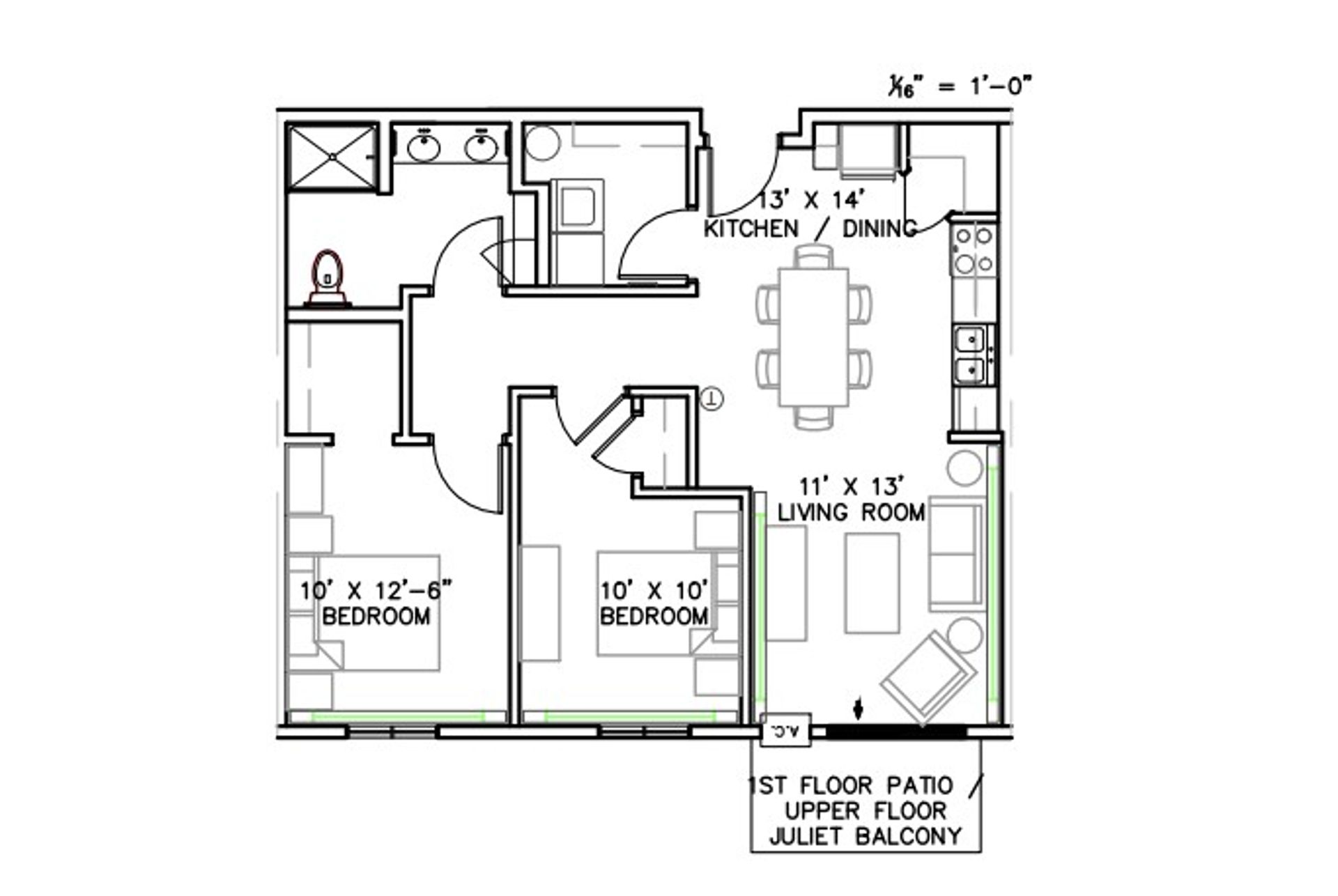 Dilworth Apartment: 222 14th St NE