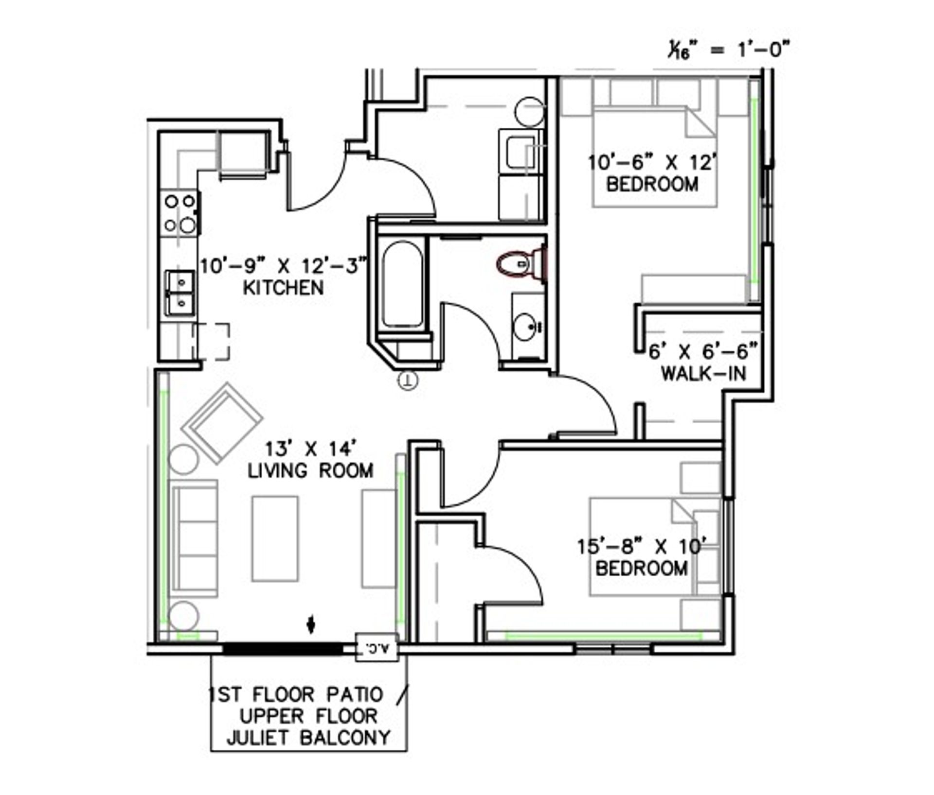 Dilworth Apartment: 222 14th St NE