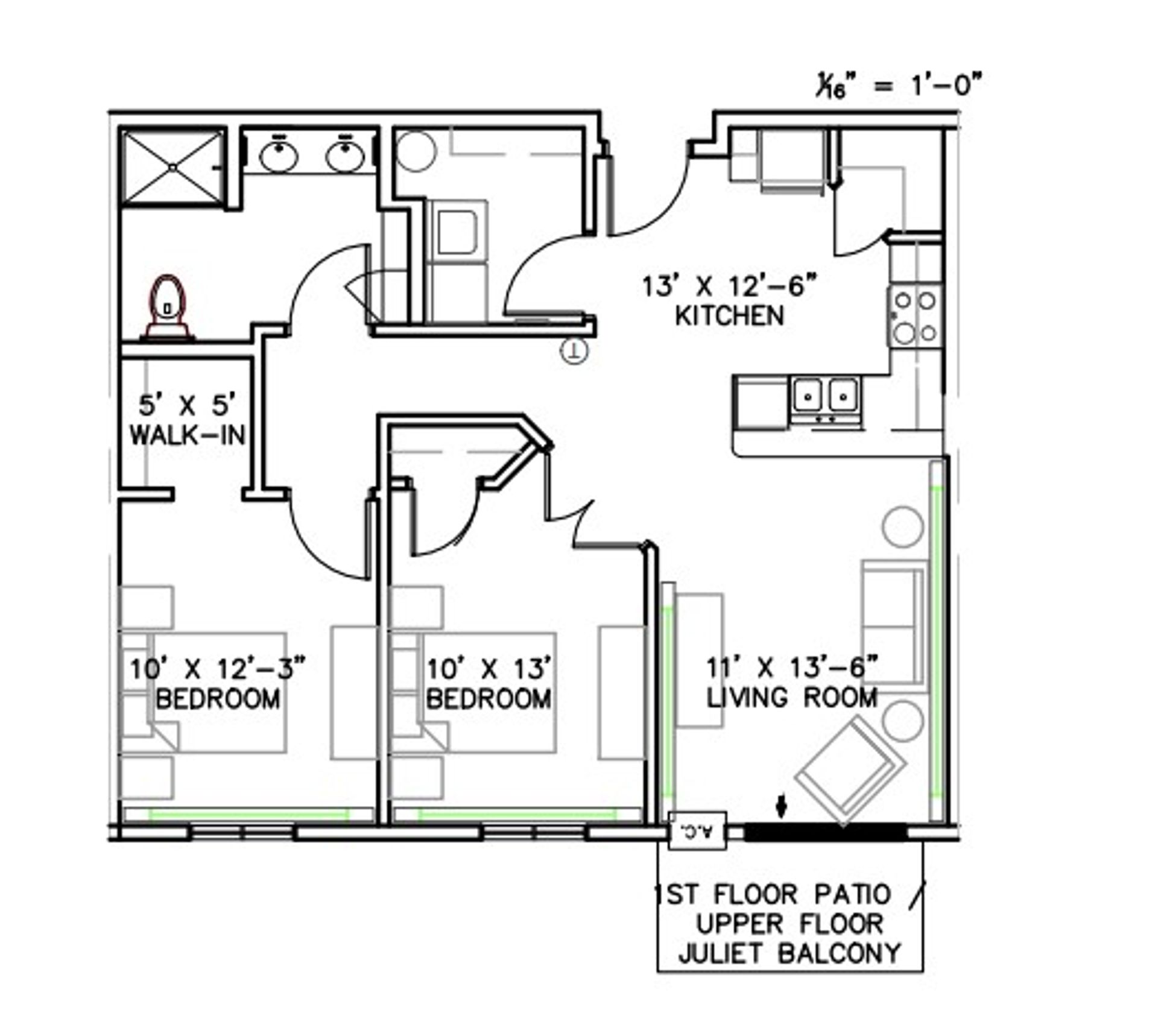 Dilworth Apartment: 222 14th St NE