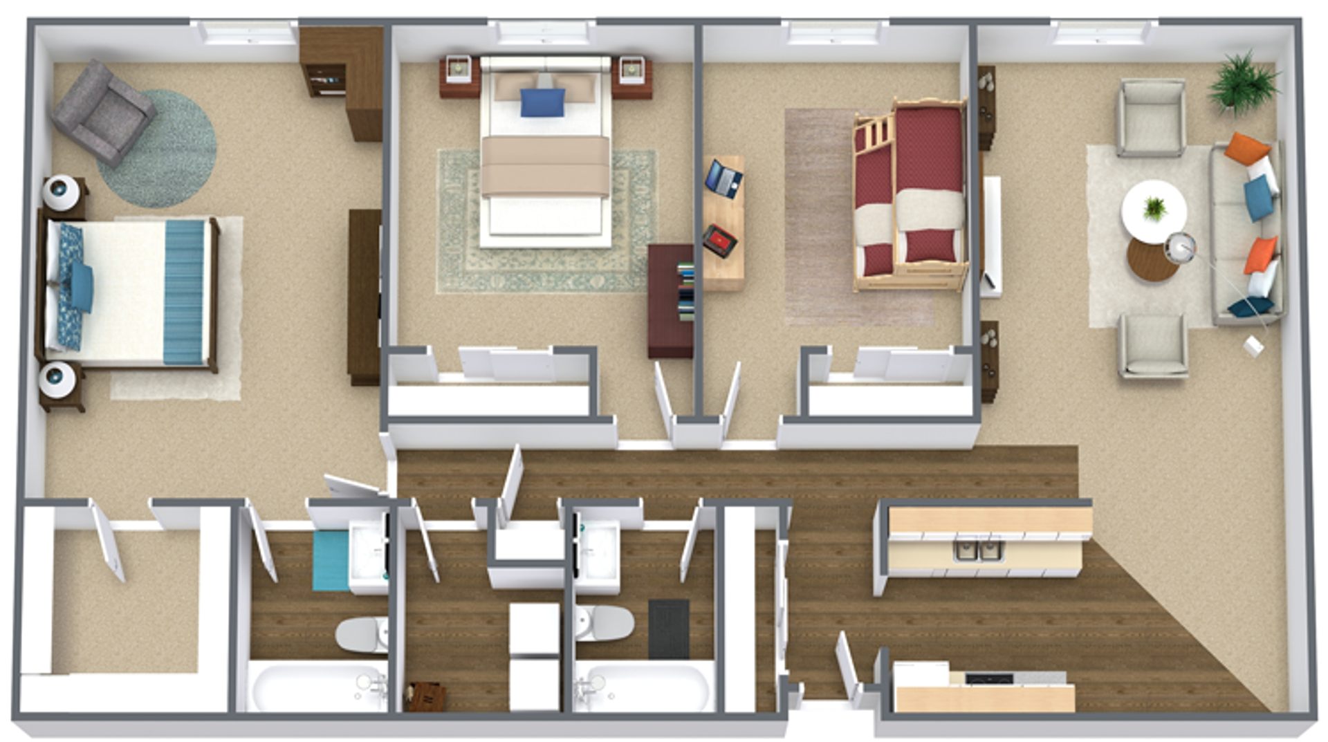 West Des Moines Apartment: 1205-1265 11th Street