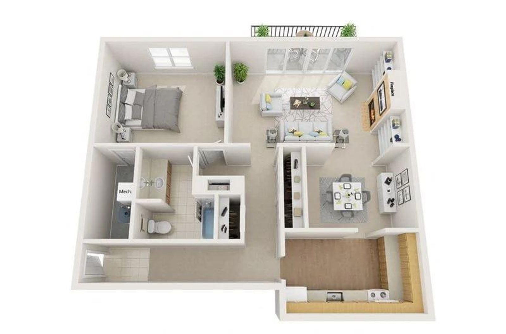 Merriam Apartment: 7200 Eby Avenue