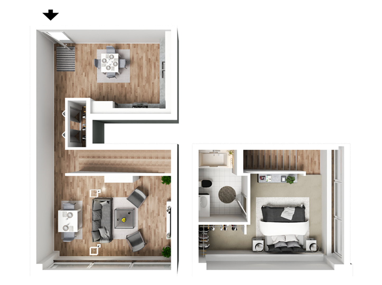 Davenport Apartment: 427 & 505 Iowa Street