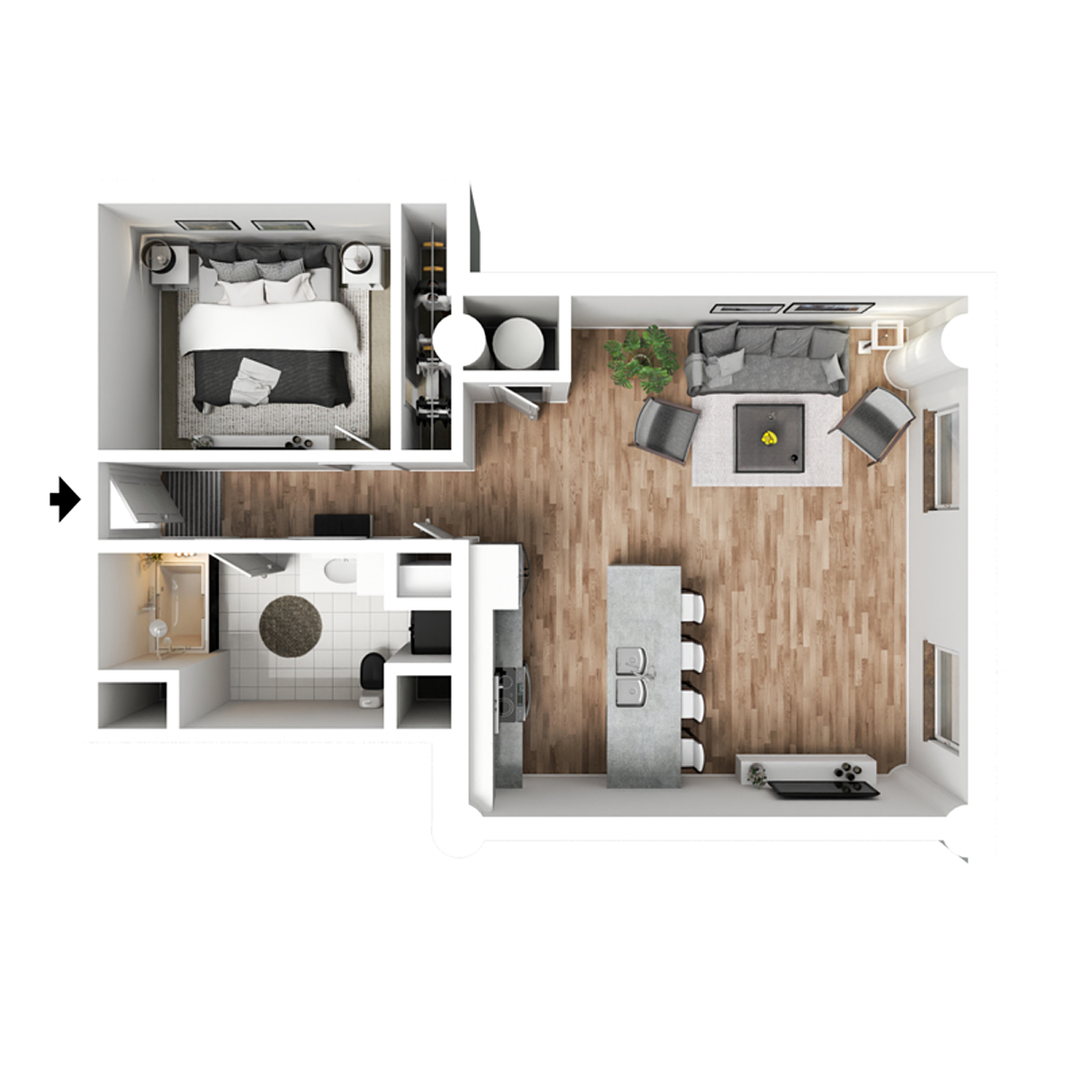 Davenport Apartment: 500 Iowa Street