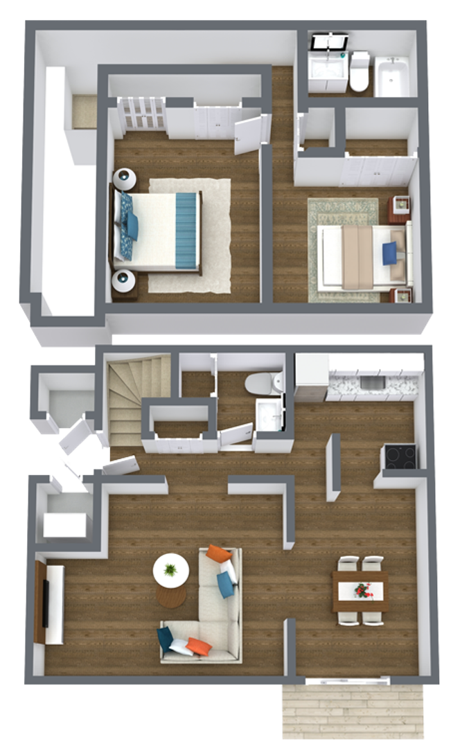 Tinley Park Apartment: 18134 S 66th Court