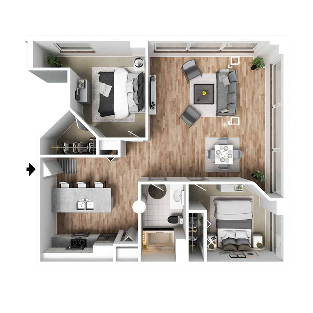 Davenport Apartment: 427 & 505 Iowa Street