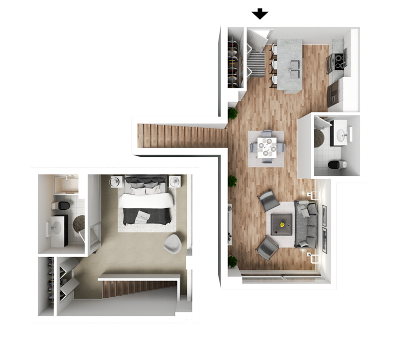 Davenport Apartment: 427 & 505 Iowa Street