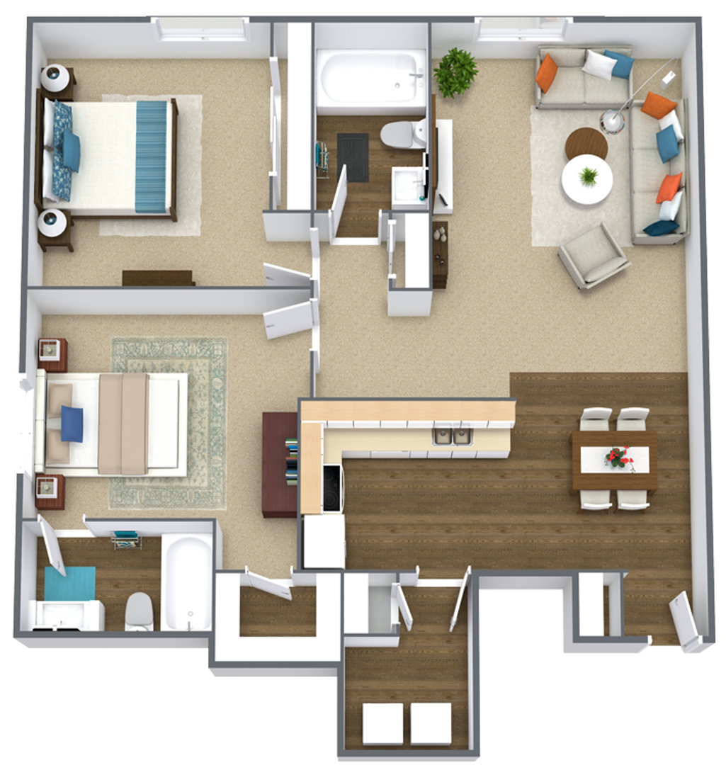 West Des Moines Apartment: 1205-1265 11th Street