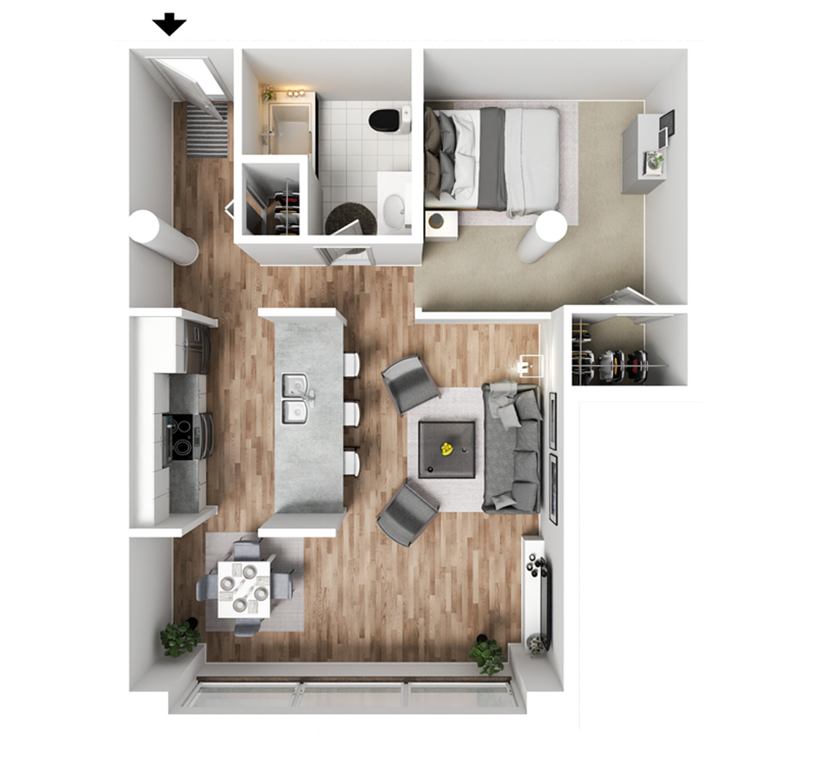 Davenport Apartment: 427 & 505 Iowa Street