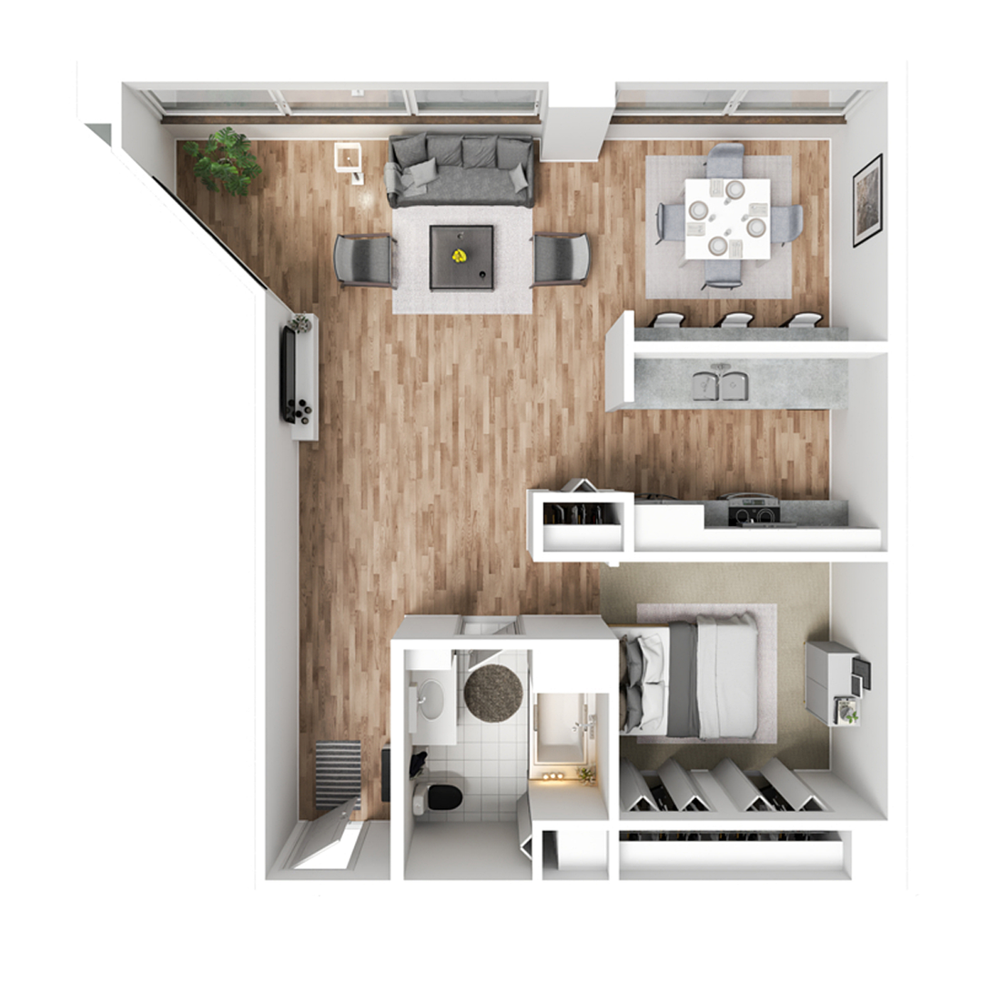 Davenport Apartment: 427 & 505 Iowa Street