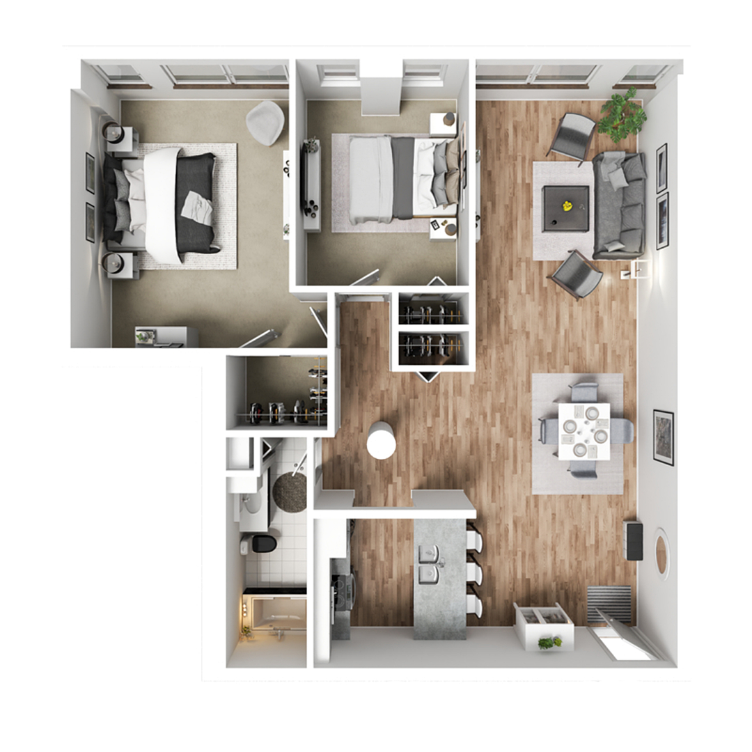 Davenport Apartment: 427 & 505 Iowa Street