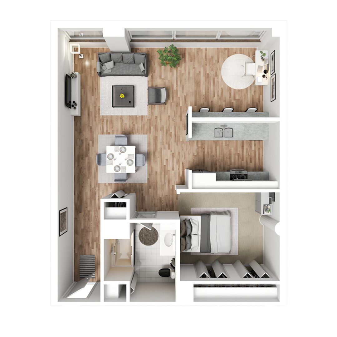 Davenport Apartment: 427 & 505 Iowa Street