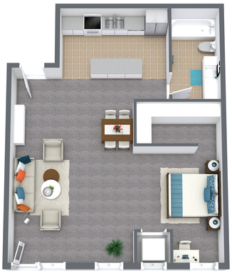 Historic Charm Meets Modern One Bedroom Comfort at Woodland Brickstone – photo 1