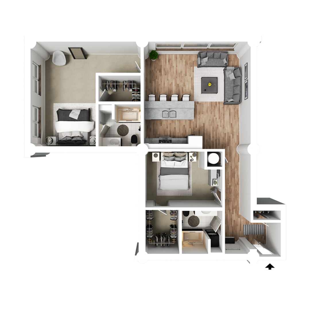 Davenport Apartment: 500 Iowa Street