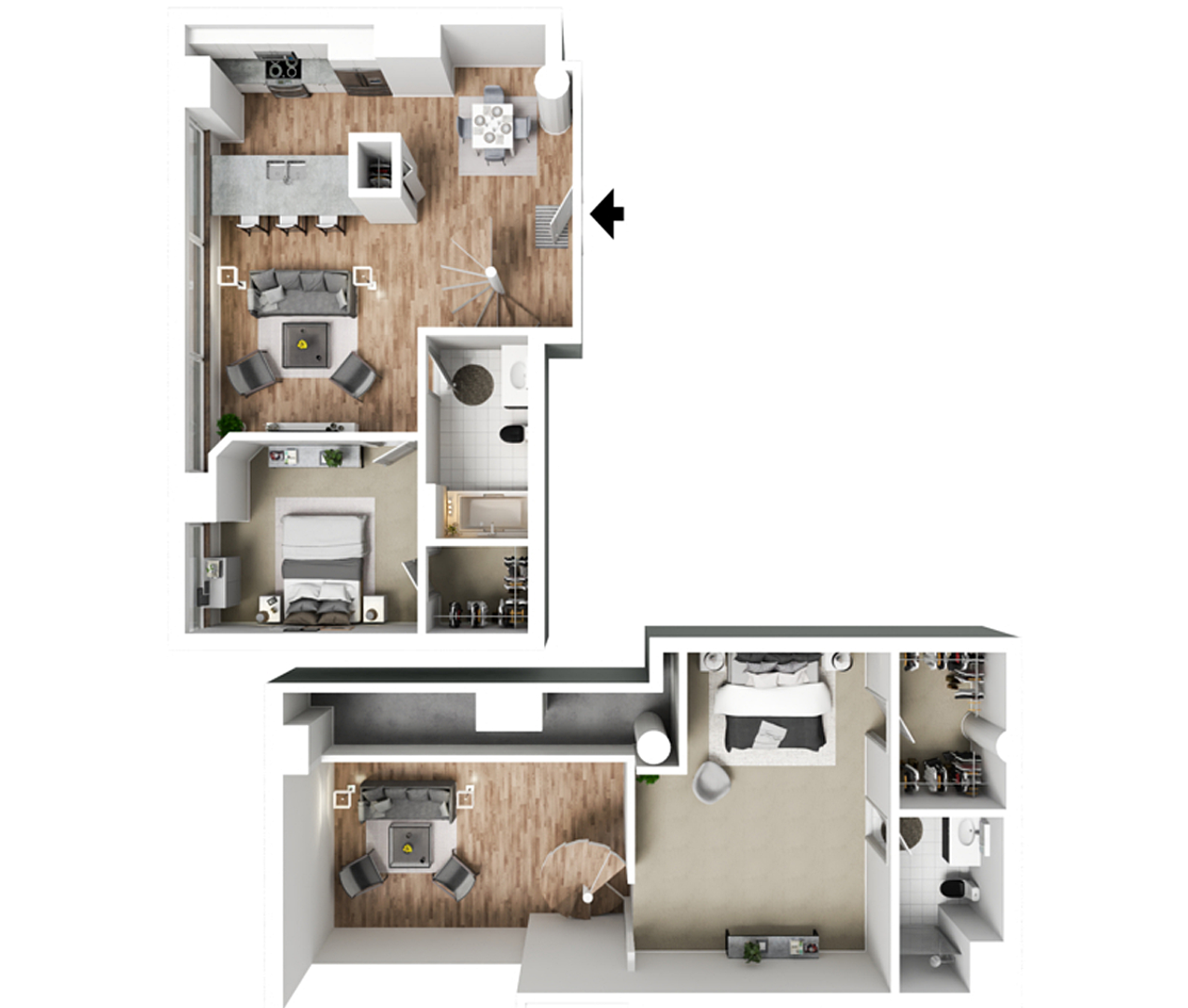 Davenport Apartment: 427 & 505 Iowa Street