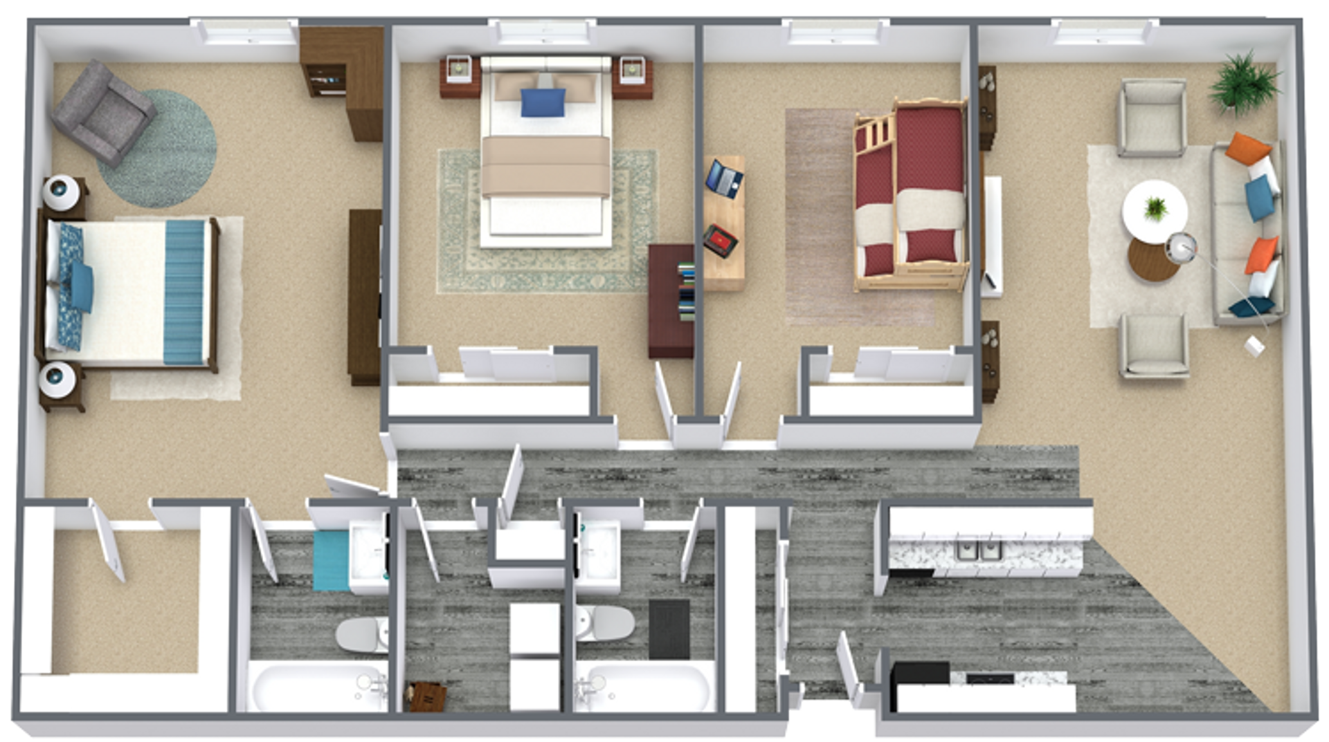 West Des Moines Apartment: 1205-1265 11th Street