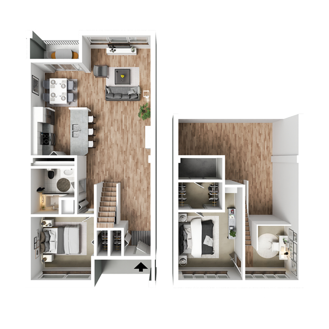 Davenport Apartment: 427 & 505 Iowa Street