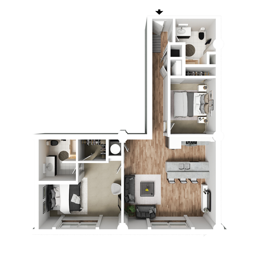 Davenport Apartment: 500 Iowa Street