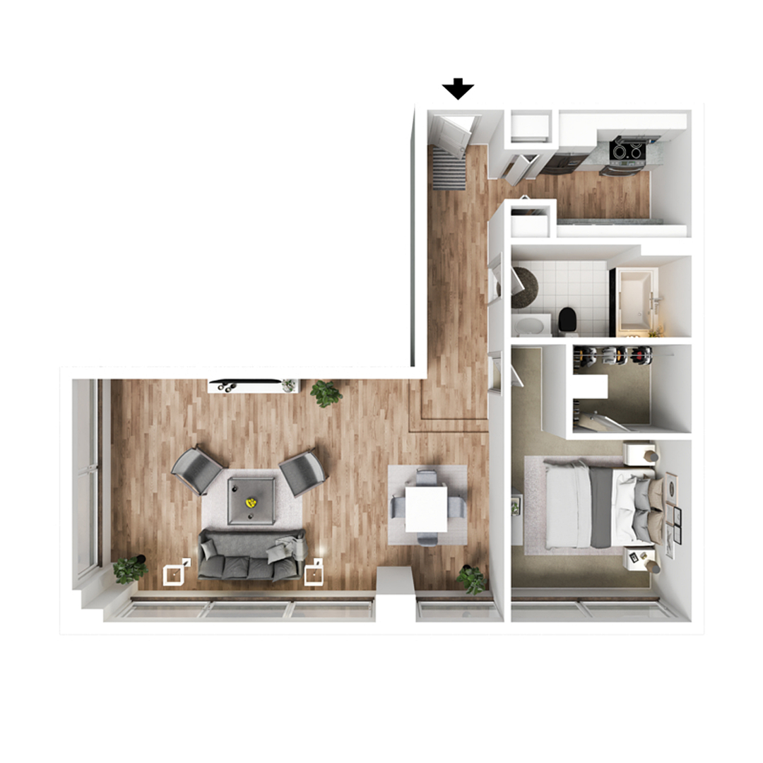 Davenport Apartment: 427 & 505 Iowa Street