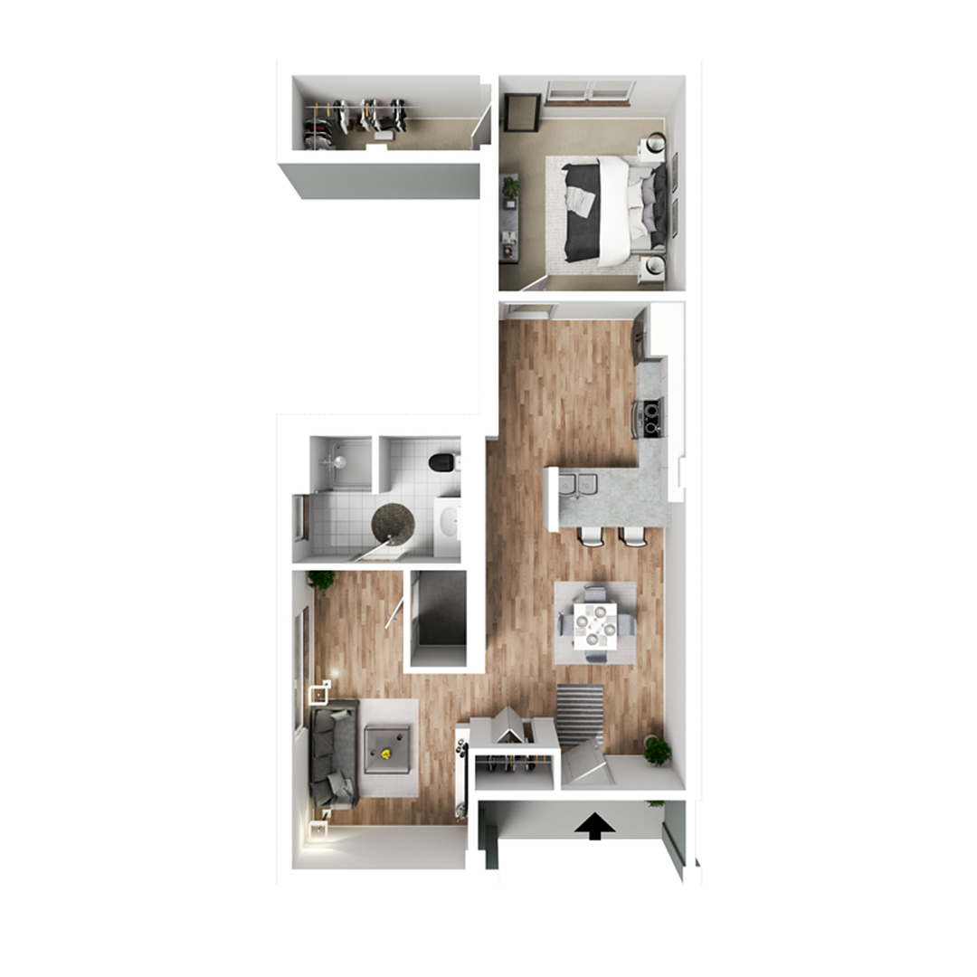 Davenport Apartment: 427 & 505 Iowa Street