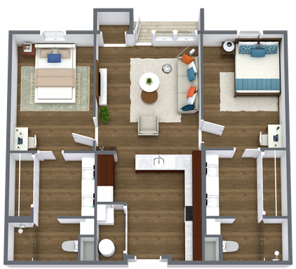 Spacious Two-Bedroom Retreat at The Franklin