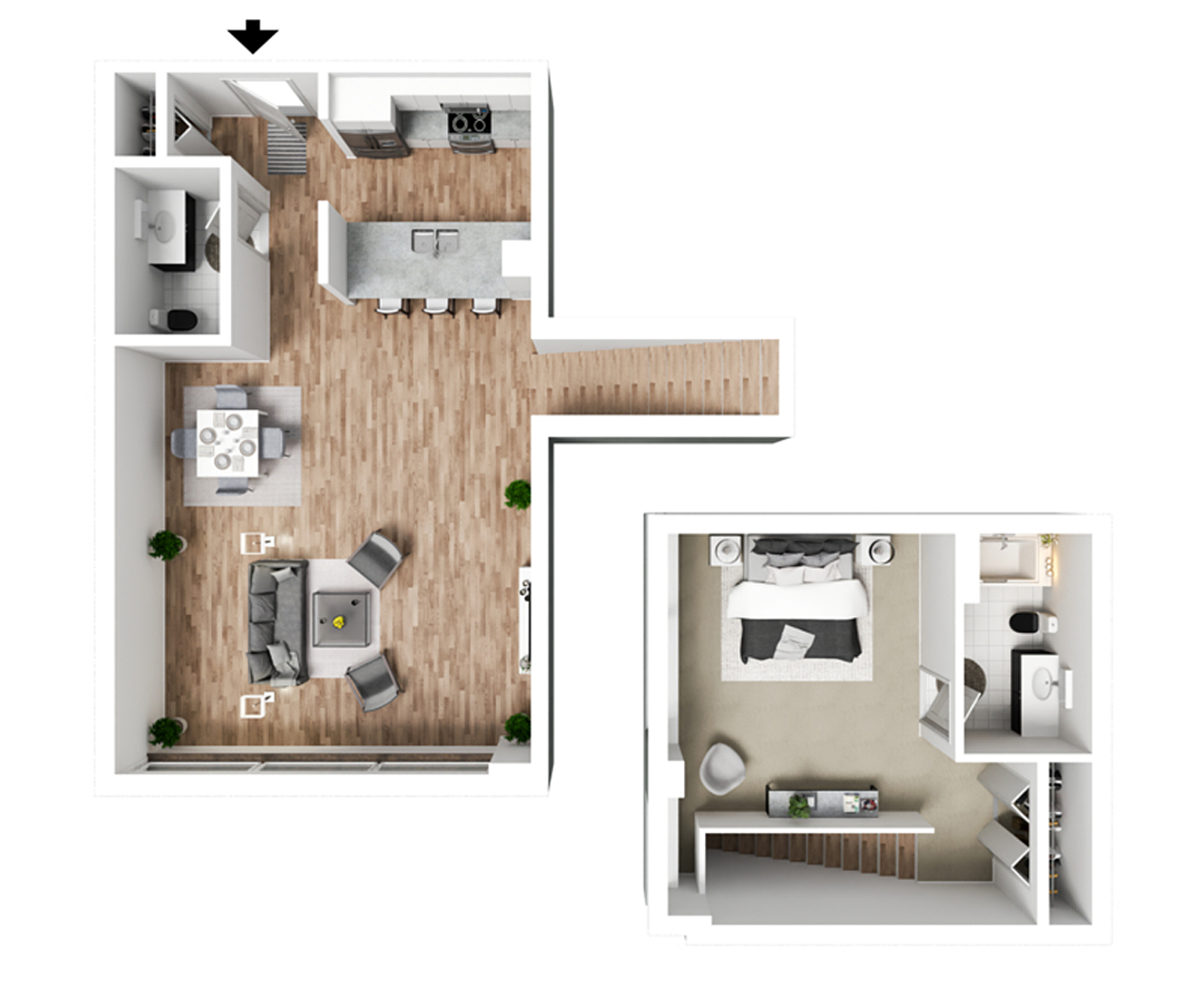Davenport Apartment: 427 & 505 Iowa Street