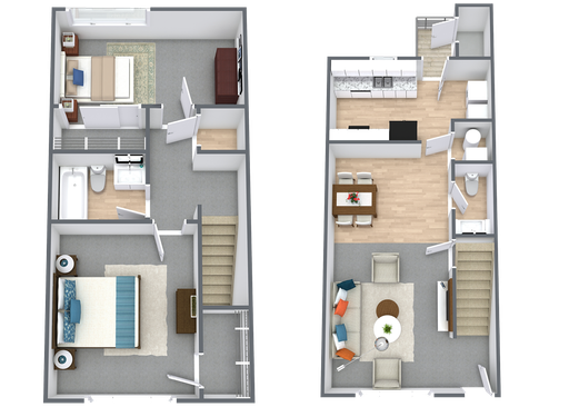 Renovated Two-Bedroom Townhome Living – photo 1
