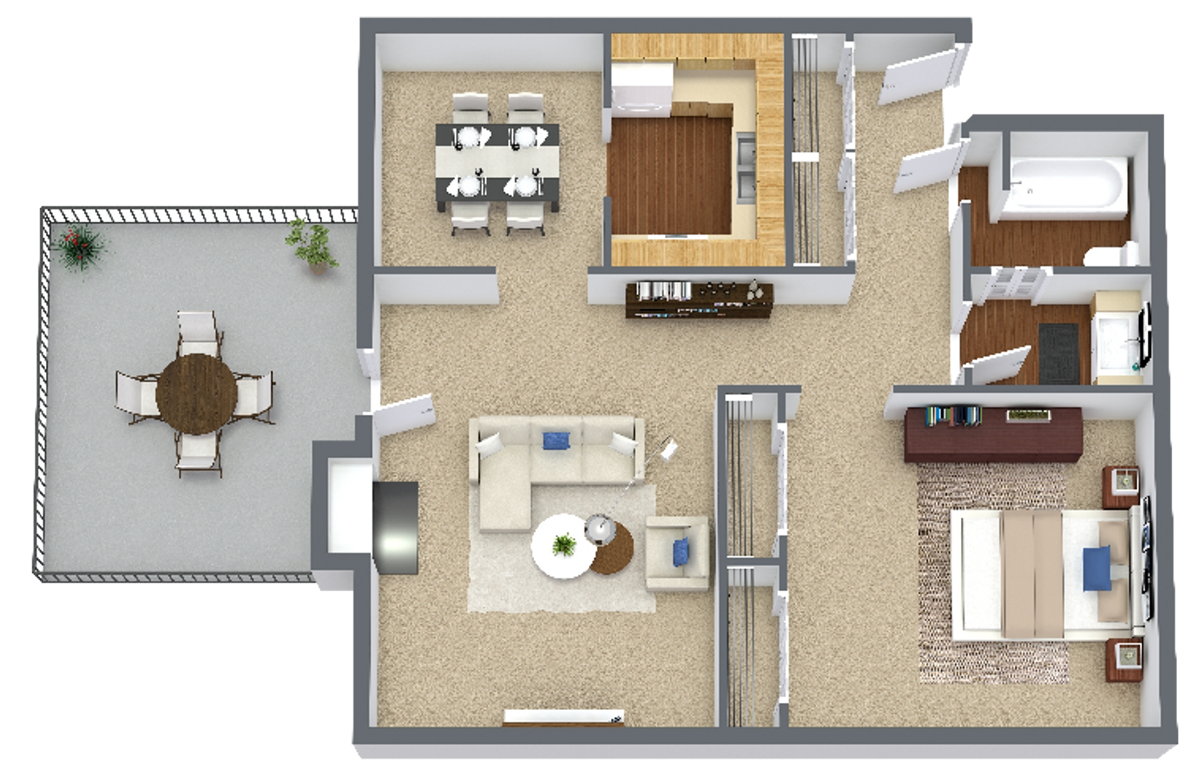 Merriam Apartment: 7200 Eby Avenue