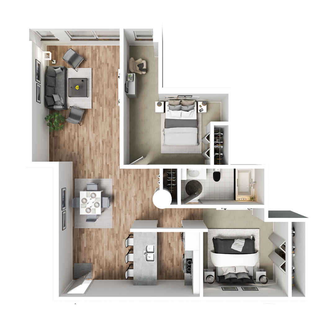 Davenport Apartment: 427 & 505 Iowa Street