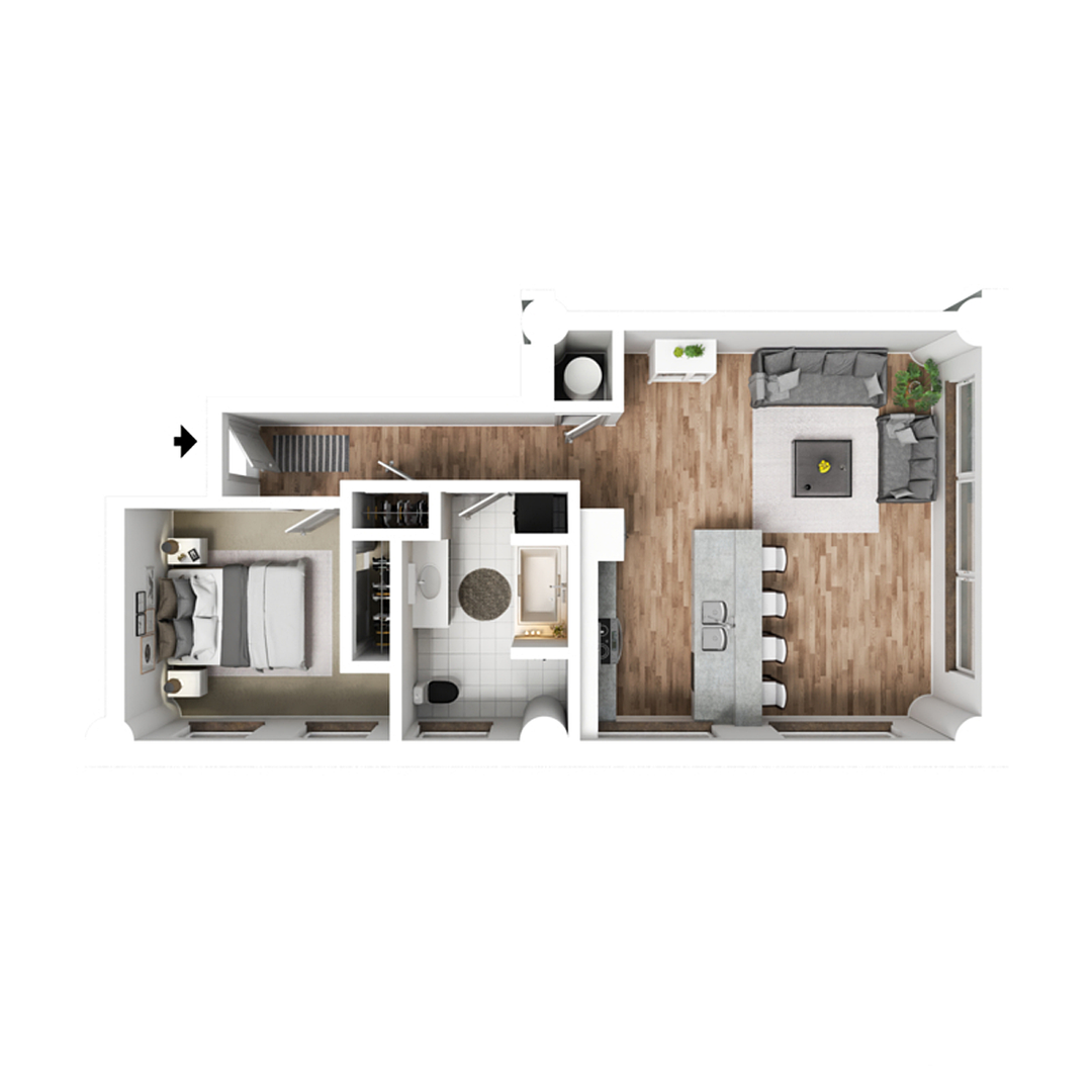 Davenport Apartment: 500 Iowa Street