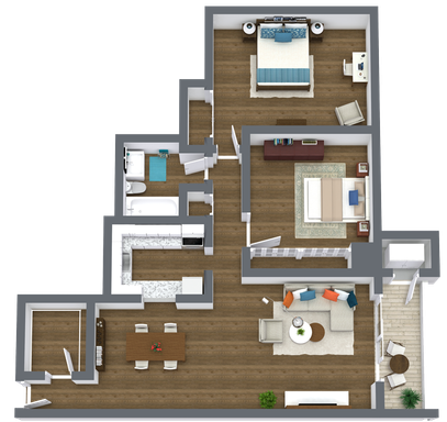 Spacious Two Bedroom