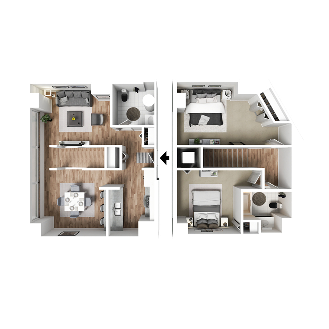 Davenport Apartment: 427 & 505 Iowa Street