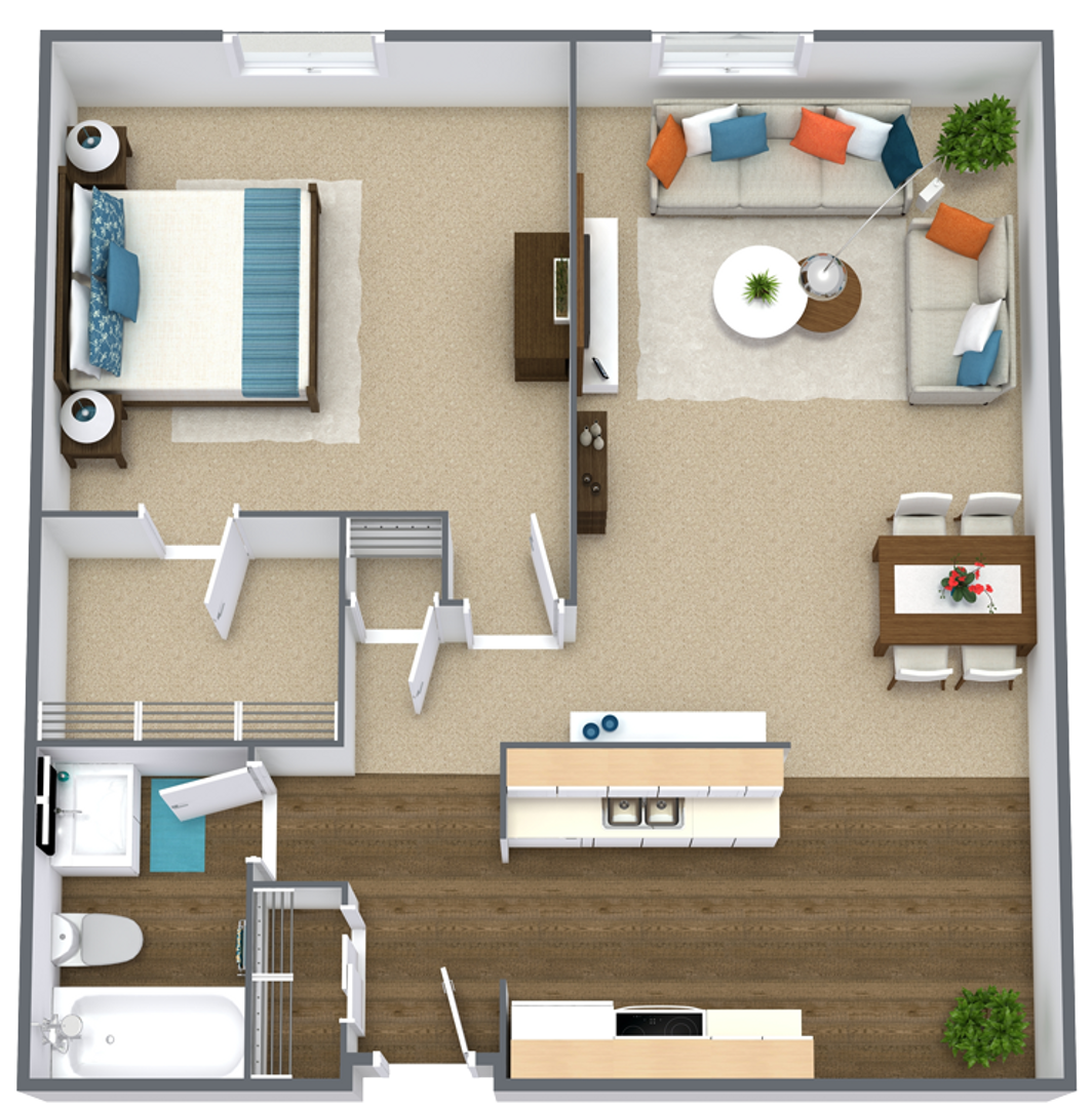 West Des Moines Apartment: 1205-1265 11th Street