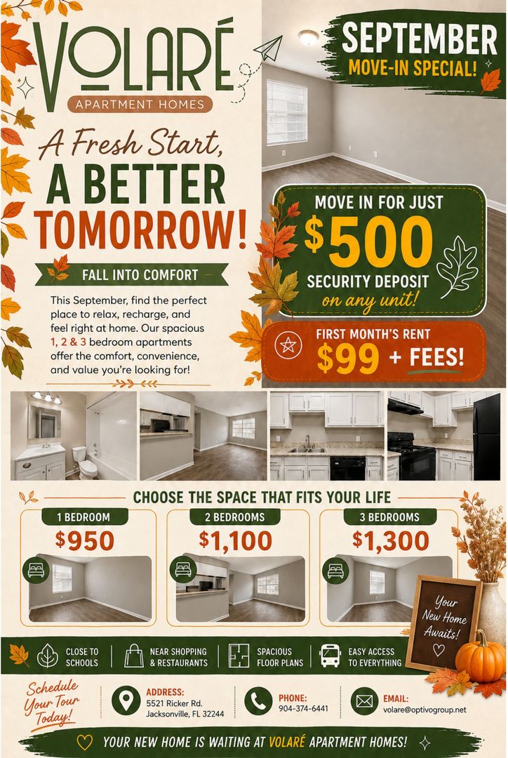 Jacksonville Apartment: 5521 Ricker Rd