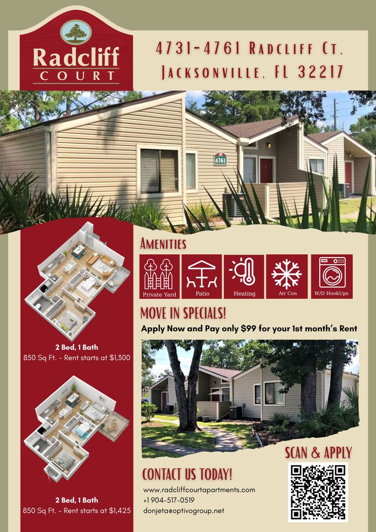 Jacksonville Apartment: 4731-4761 Radcliff Court