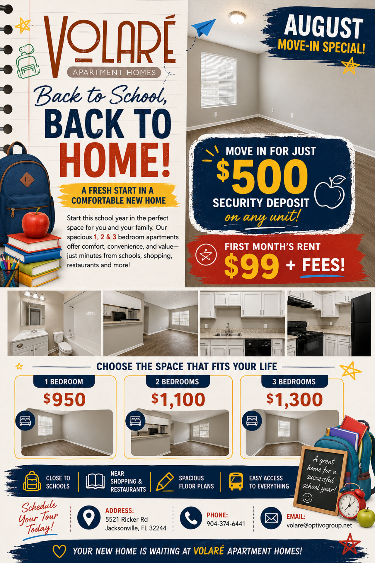 Jacksonville Apartment: 5521 Ricker Rd
