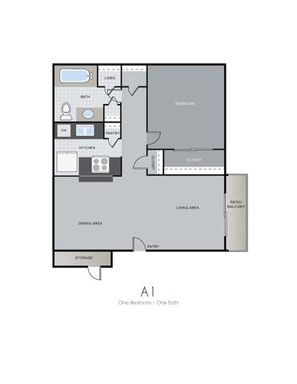 1-Bedroom $850 – photo 1