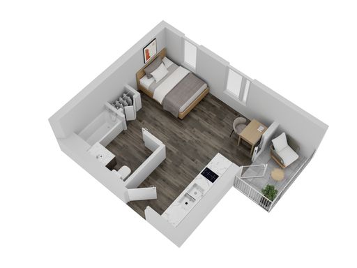 Orion 1408 Jefferson Floor Plan Type A1 Unit 201(301, 401, 501, 601) – photo 1