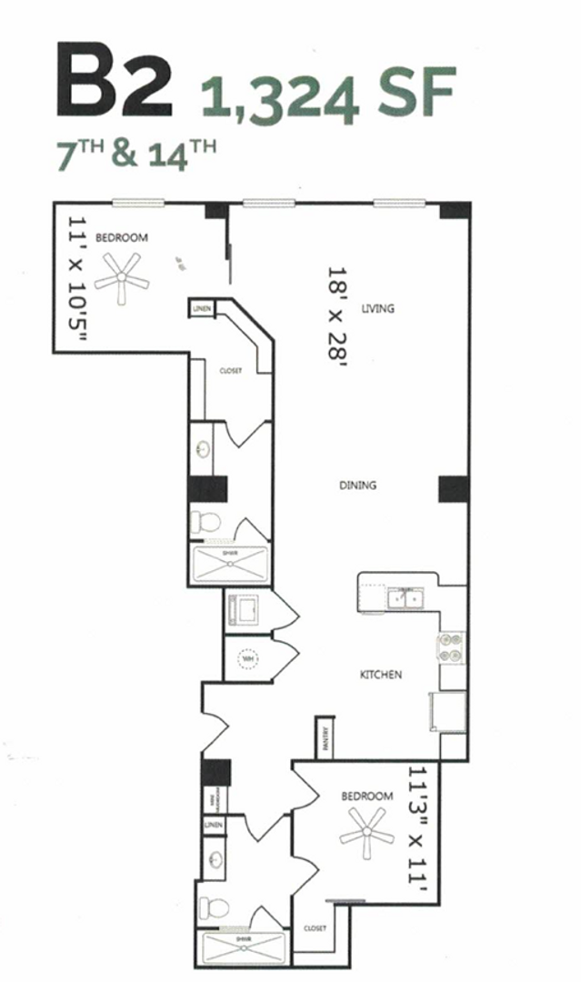 Dallas Apartment: 1900 Pacific Ave