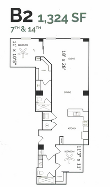 2 Bedroom /City View – photo 1