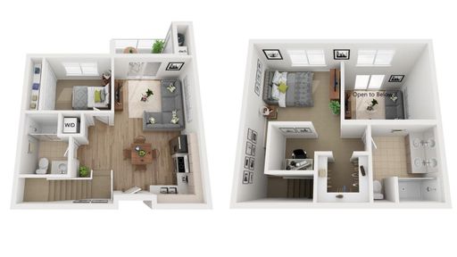 Split-level 2 bedroom, 2 bath loft with open kitchen, vaulted ceilings and gorgeous balcony views! – photo 1