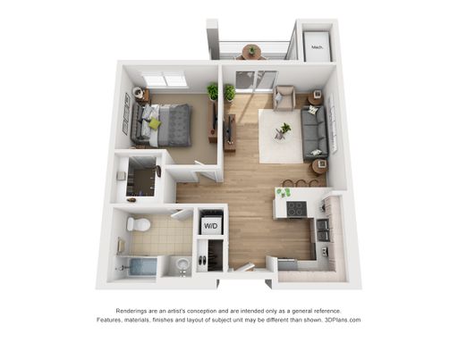 Gorgeous One Bedroom One Bath – photo 1