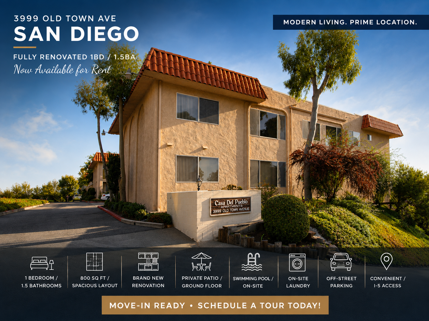 San Diego Apartment: 3999 Old Town Ave.