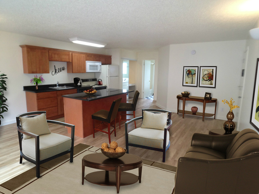 Bottom level 1bed, hardwoods, open concept, back patio, all dogs welcome! – photo 1